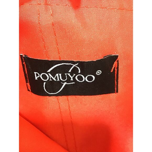 MOTHER OF THE BRIDE SZ 10 L Red Embroidered Draped Lace Up Maxi Dress NEW B160 - Picture 7 of 8